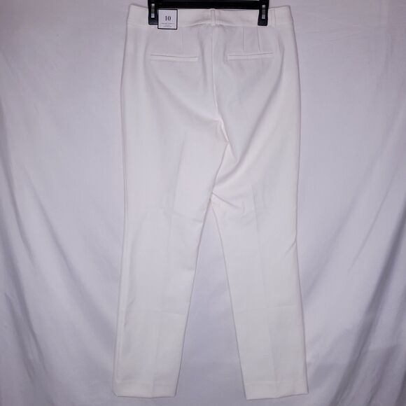White House Black Market Straight Leg White Dress Pants - Picture 2 of 9